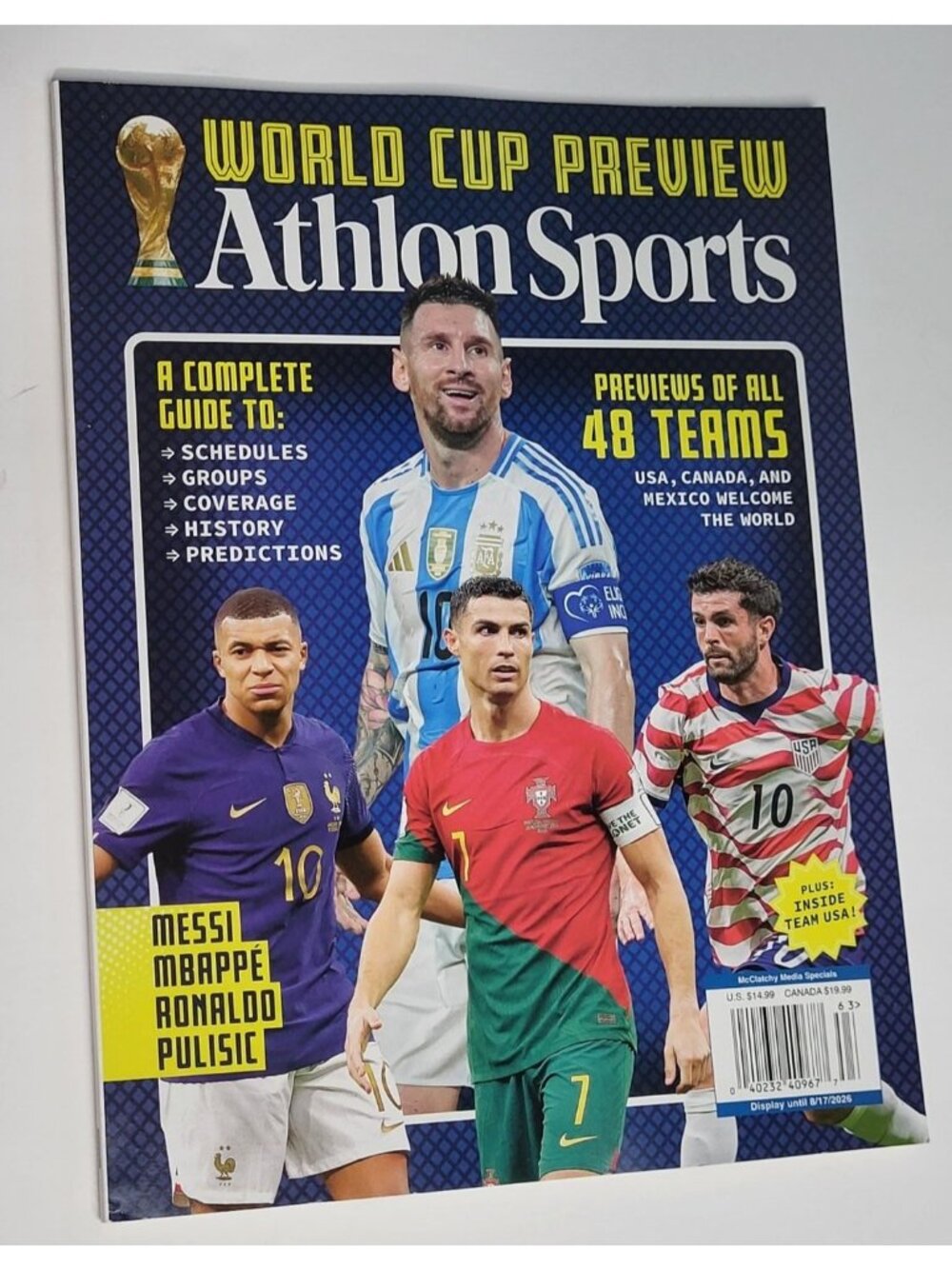 World Cup Preview Magazine Athlon Sports 2026 Soccer NEW